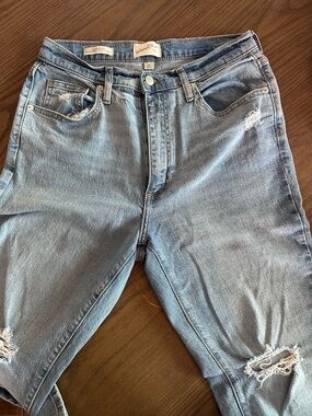 Universal Thread Light Wash Distressed Men's Denim Shorts